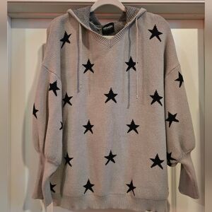 Womens HEIMISH Gray Star Pattern Sweater